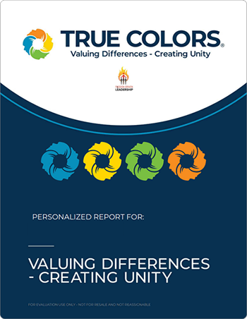 image of true colors sample report
