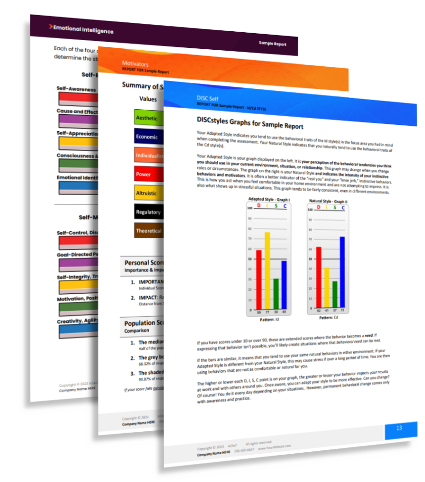 image of sample reports