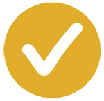 yellow checkmark circle